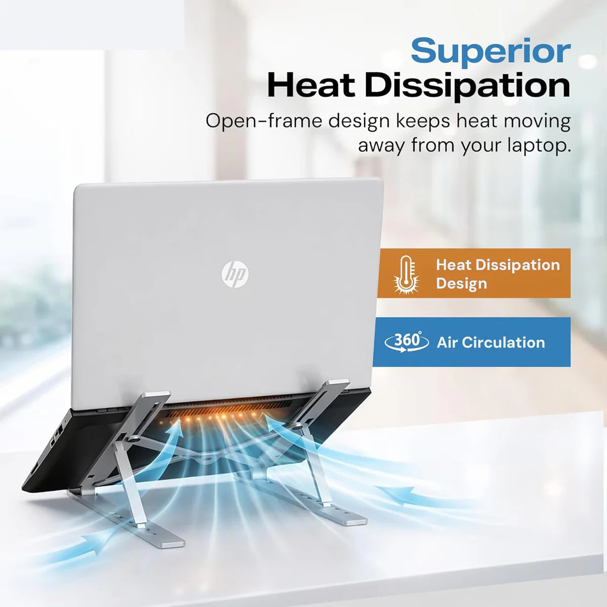 Adjustable Aluminum Laptop Computer Stand Tablet Stand