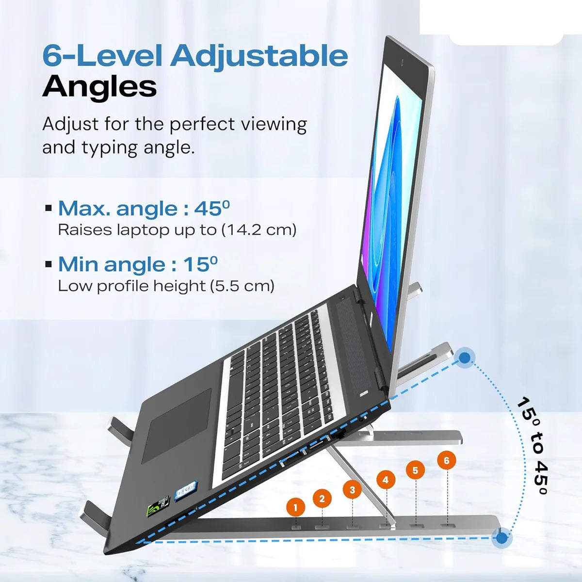 Adjustable Aluminum Laptop Computer Stand Tablet Stand