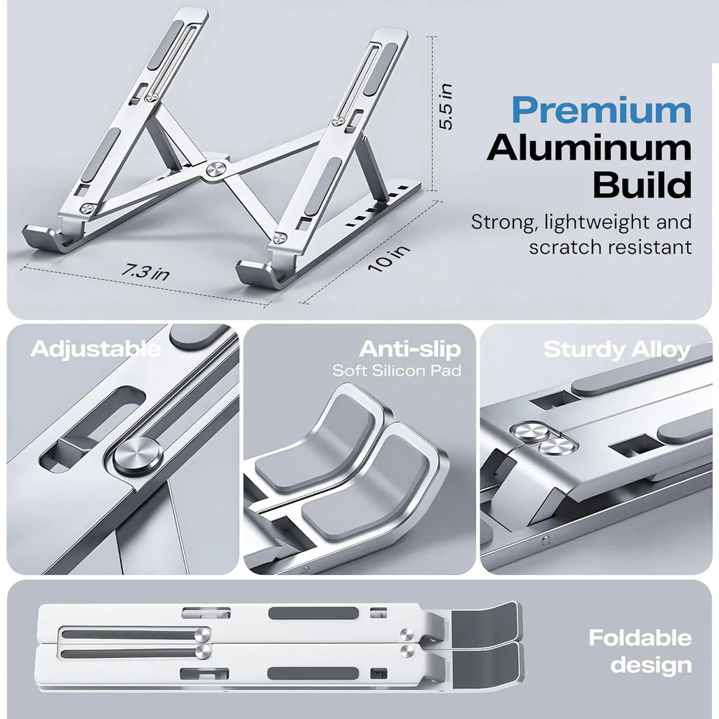 Adjustable Aluminum Laptop Computer Stand Tablet Stand