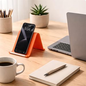 Foldable Mobile & Tablet Stand – 360° Adjustable Multi-Angle Desk Stand