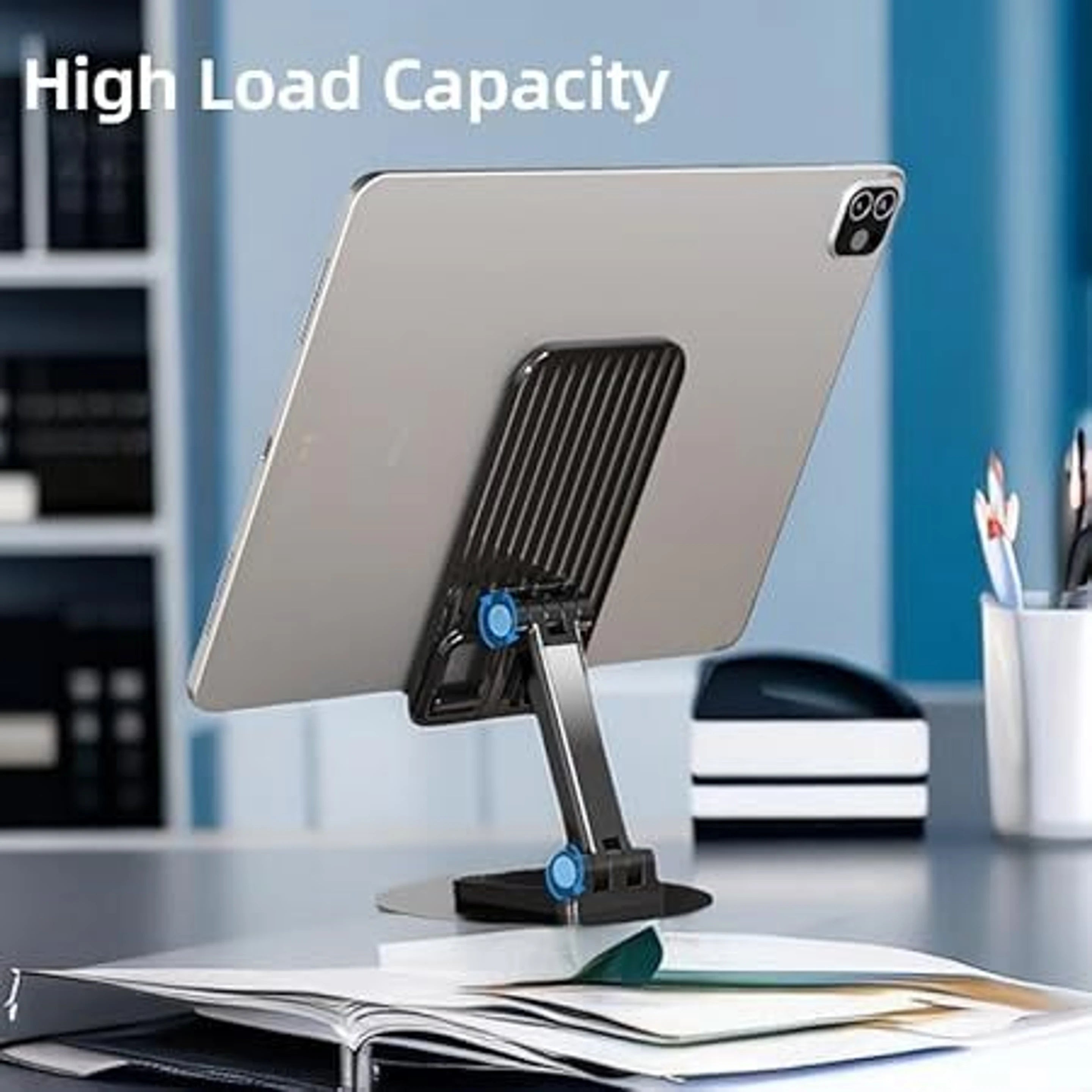 Adjustable Metal Mobile Phone Stand with Card Holder