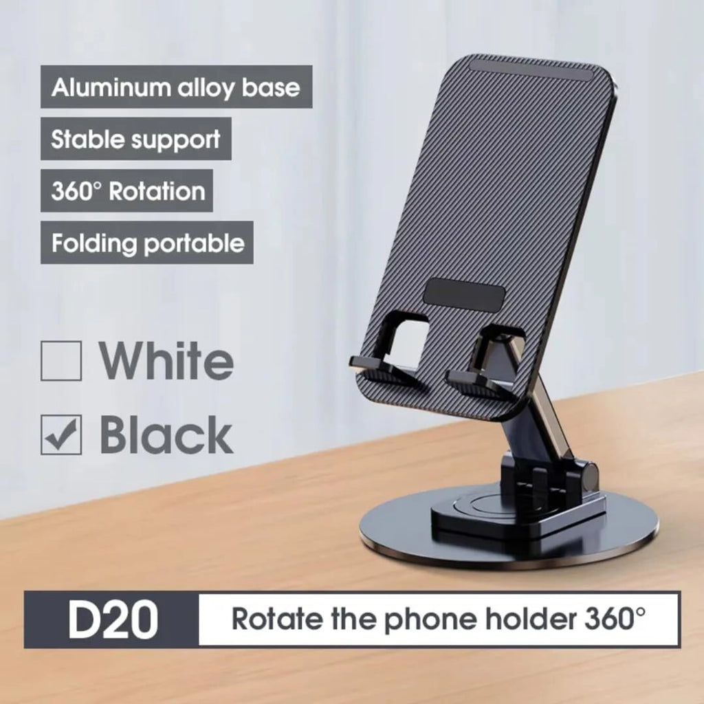 Adjustable Metal Mobile Phone Stand with Card Holder