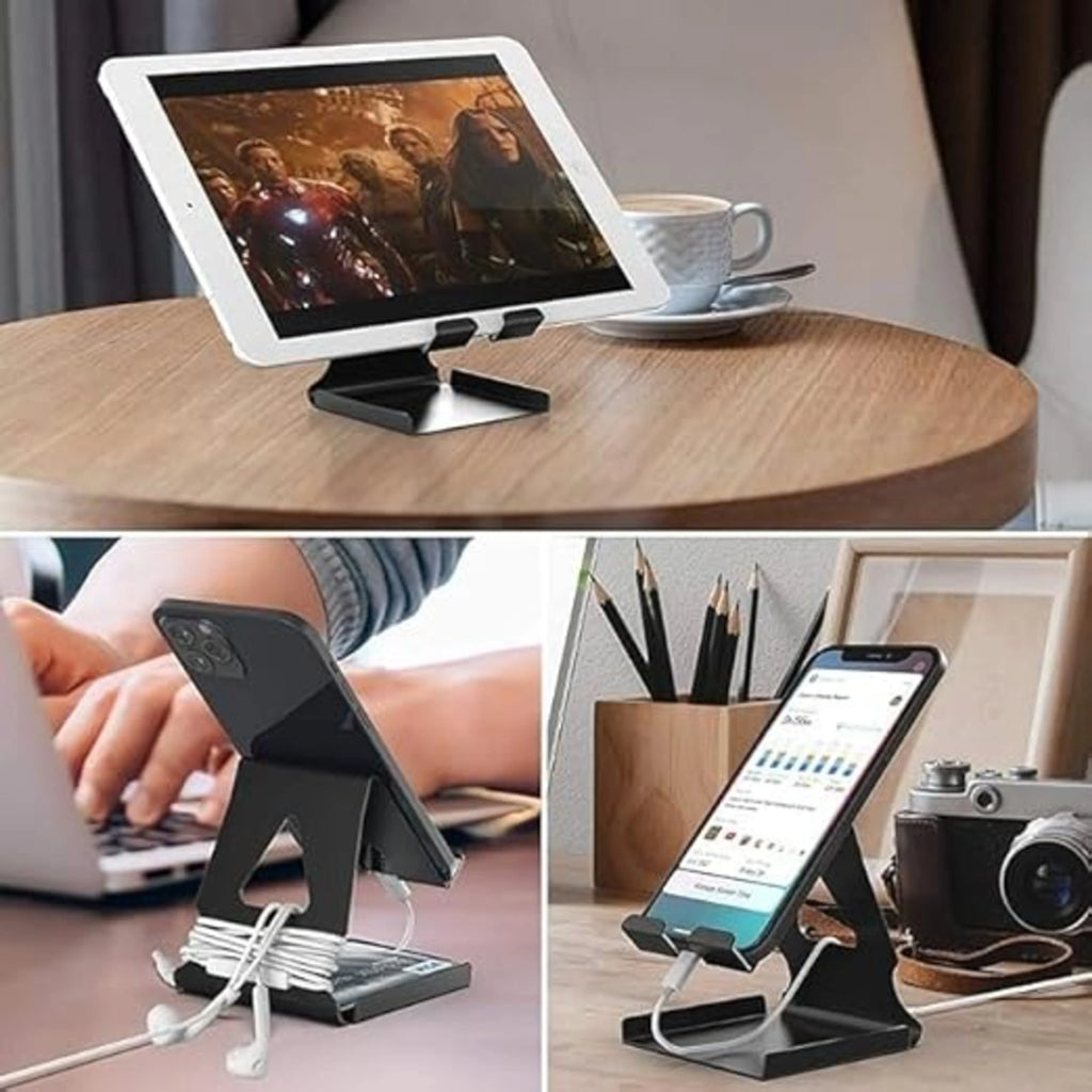 Metal Mobile Phone Stand with Card Holder